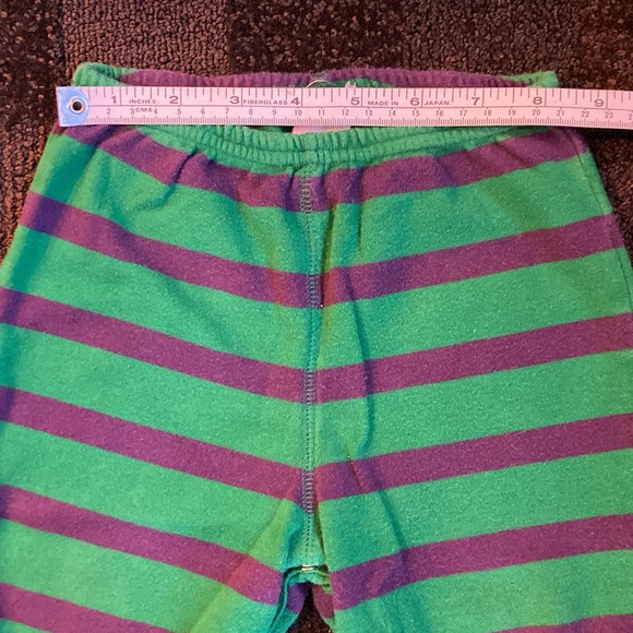 Vintage Baby Gap 6-piece Dress Pants Socks Shoes Striped Green & Purple 12-18 m - Picture 10 of 16